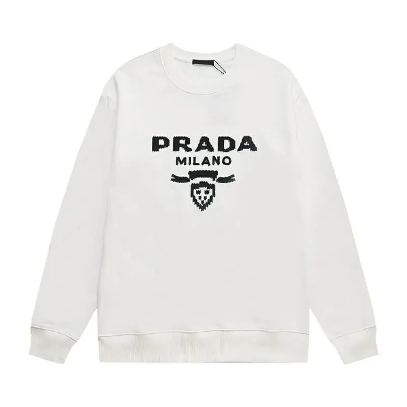 prada sweatshirt manches longues pour unisexe s_1252244